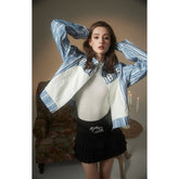 Unisex Jacket Vintage Pu Jacket Men and Women Loose Spring and Autumn Coat